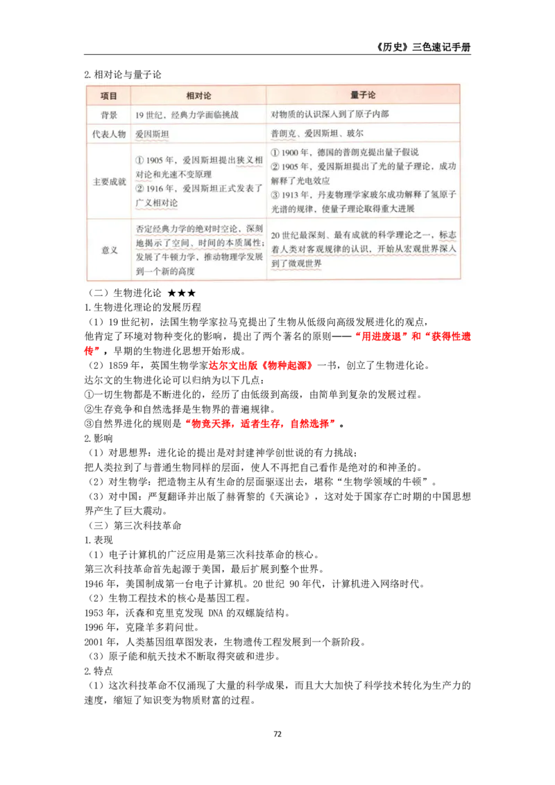 教师资格《（初中）历史》三色速记手册_教资_33教资笔试历年真题汇总（科一+科二+科三）_科三真题_02初中科三各科电子资料包合集_历史（资料文档）