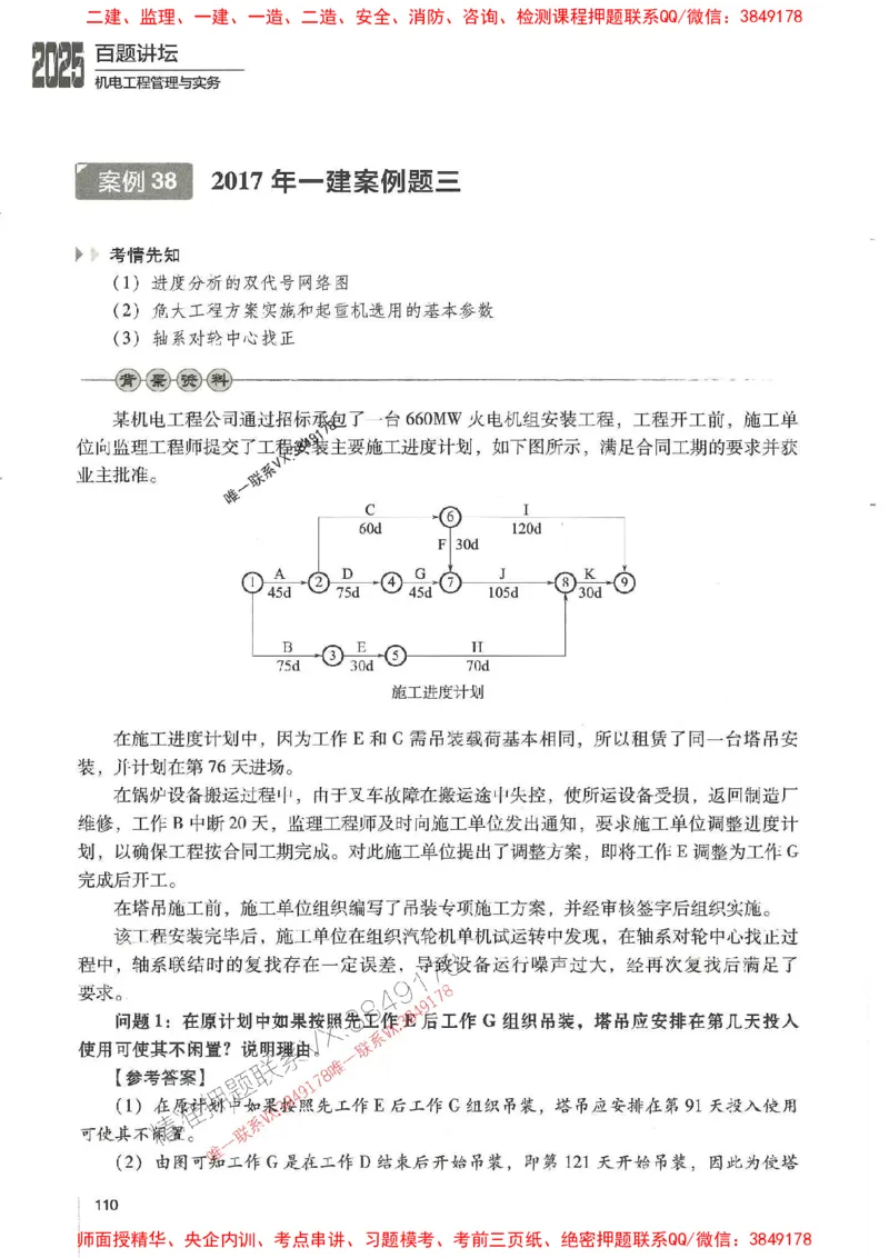 2025年一建机电-杨海军-百题讲坛推荐_2026年一级建造师_2026年一建机电_2025年一建机电SVIP_01-精华文档✿电子教材✿历年真题_51-机电《百题讲坛》杨海军推荐