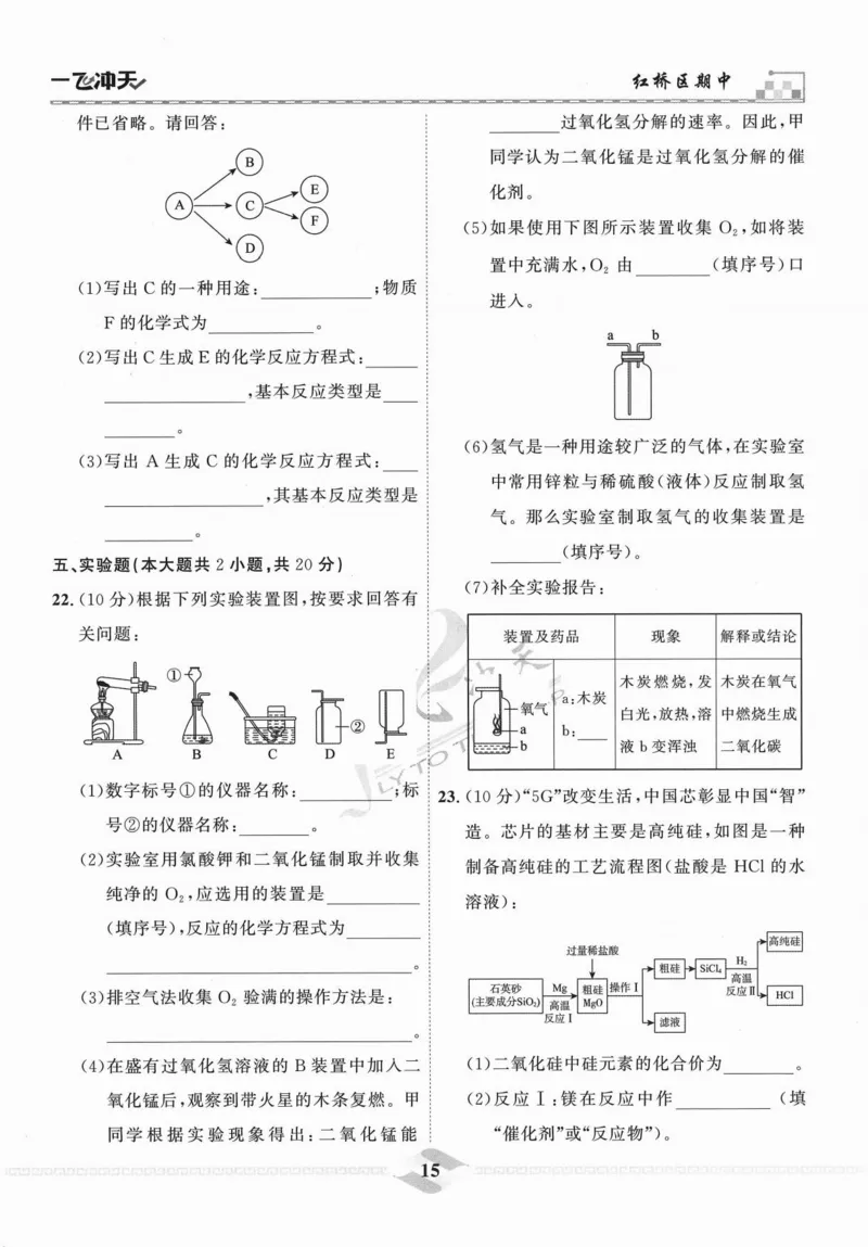 一飞冲天-中考模拟试题汇编-化学_《一飞冲天-中考专项》2026版_一飞冲天-中考模拟试题汇编（2024版）