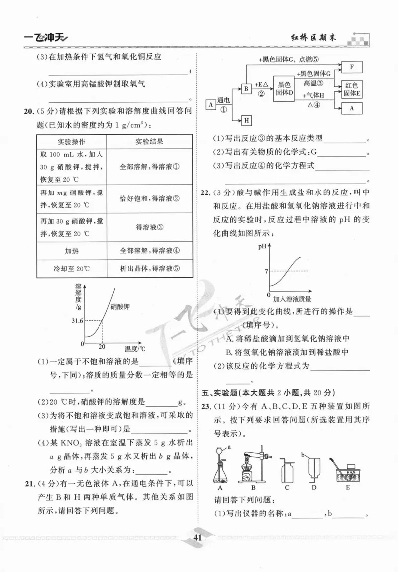 一飞冲天-中考模拟试题汇编-化学_《一飞冲天-中考专项》2026版_一飞冲天-中考模拟试题汇编（2024版）