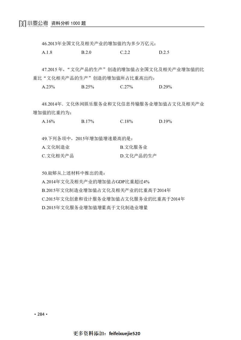 2020小麦资料分析1000题-题本_26吉林考备考资料包_11省考刷题包_09行测6000题