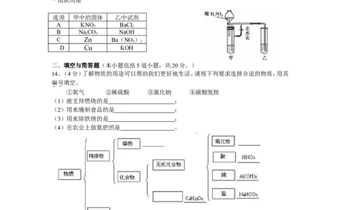 2012年辽宁省沈阳市中考化学试题及答案_中考真题_5.化学中考真题2015-2024年_地区卷_辽宁化学_辽宁化学_沈阳化学08-22