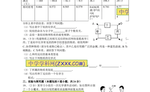 2012年辽宁省沈阳市中考化学试题及答案_中考真题_5.化学中考真题2015-2024年_地区卷_辽宁化学_辽宁化学_沈阳化学08-22