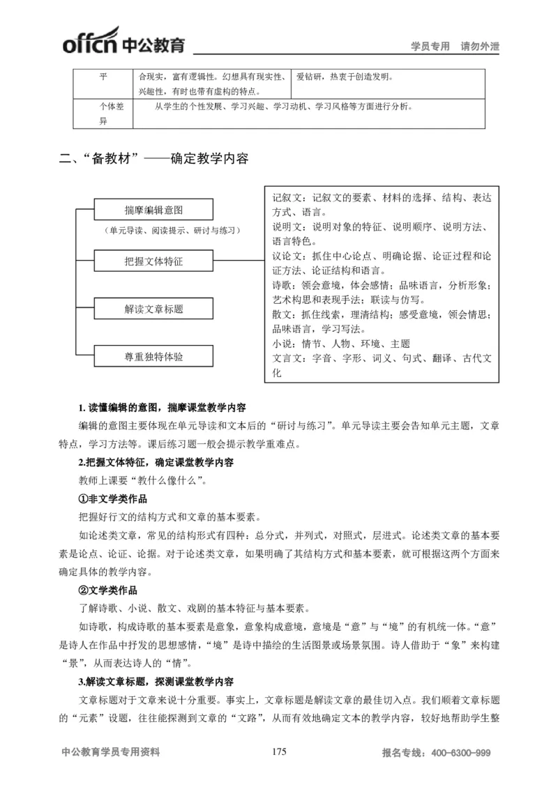 学科知识与教学能力-初中语文讲义258页_教资_33教资笔试历年真题汇总（科一+科二+科三）_科三真题_02初中科三各科电子资料包合集_语文（资料文档）_初中语文