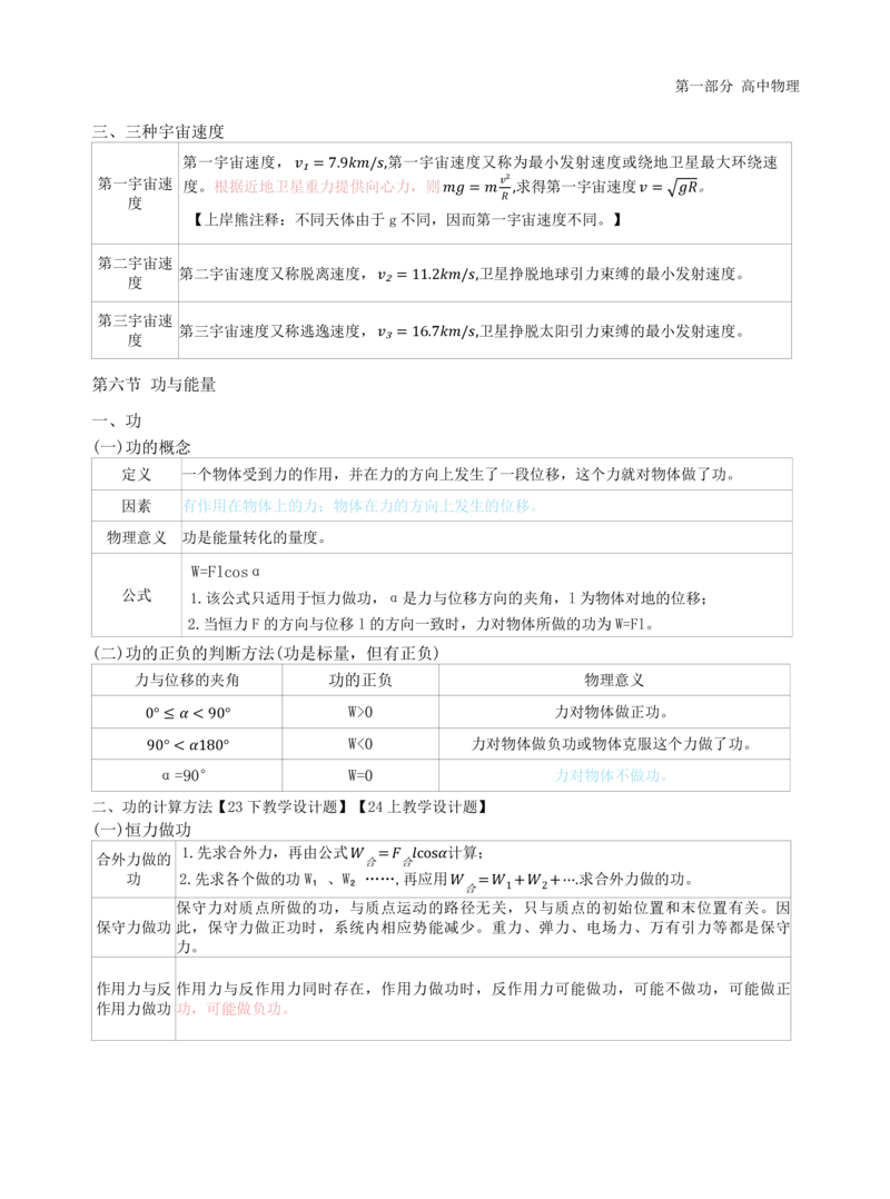 高中物理-学霸笔记88页(1)_教资_初高中2026教资_26上资料（持续更新）_高中科三_高中科目三资料包合集②_高中物理