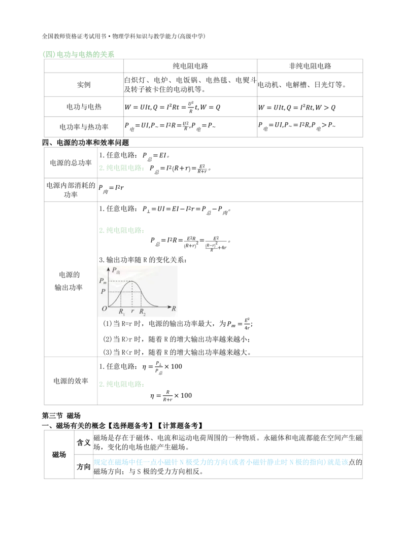 高中物理-学霸笔记88页(1)_教资_初高中2026教资_26上资料（持续更新）_高中科三_高中科目三资料包合集②_高中物理