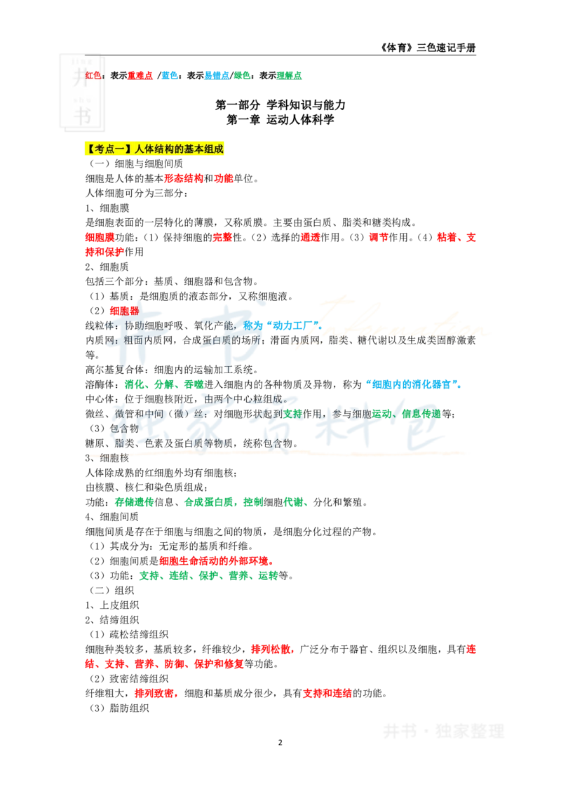 初中体育与健康王炸秘籍1_教资_初高中2026教资_25下教师资格证_科三初中各科资料汇总_初中体育与健康王炸秘籍