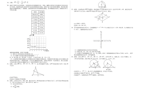 数学（上海卷）（考试版A3）_2数学总复习_赠送：2024中考模拟题数学_三模（42套）_数学（上海卷）