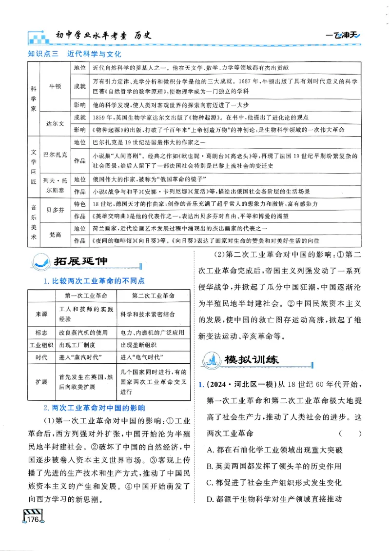 一飞冲天-初中学业水平考查-历史_《一飞冲天-中考专项》2026版_一飞冲天-中考专项（2026版）