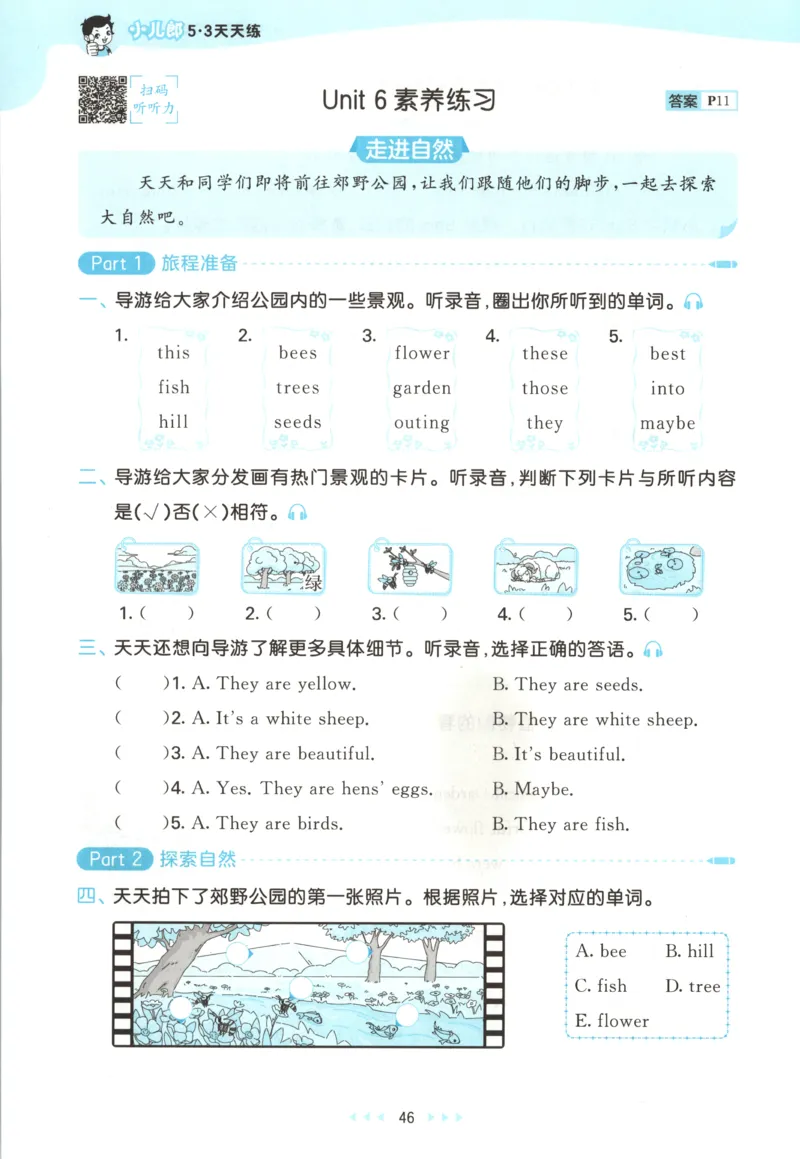 四年级英语上册湘少版25秋《53天天练》_25秋小学语数英习题试卷_英语_3-6年级英语上册湘少版25秋《53天天练》_四年级英语上册湘少版25秋《53天天练》