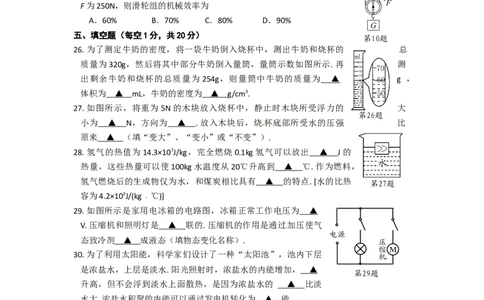 2010年徐州巿中考物理试题及答案_中考真题_4.物理中考真题2015-2024年_地区卷_江苏省_徐州中考物理08-22