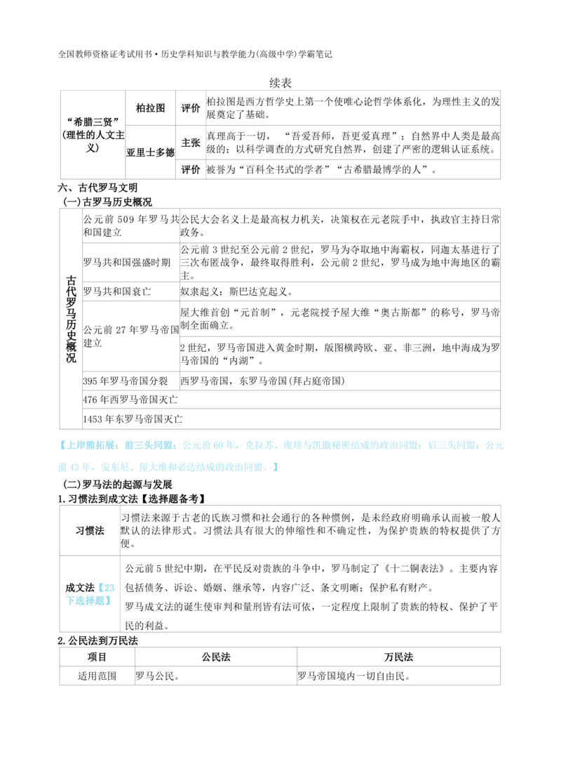 高中历史-学霸笔记114页(1)_教资_初高中2026教资_26上资料（持续更新）_高中科三_高中科目三资料包合集②_高中历史