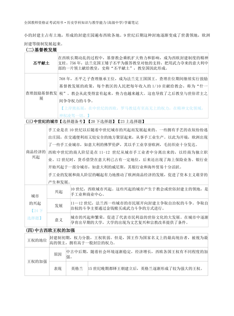 高中历史-学霸笔记114页(1)_教资_初高中2026教资_26上资料（持续更新）_高中科三_高中科目三资料包合集②_高中历史