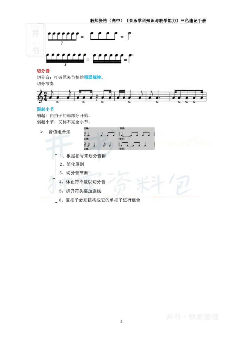 高中音乐王炸秘籍1_教资_初高中2026教资_25下教师资格证_科三高中各科资料汇总_井书&middot;独家资料包高中各科资料汇总_井书&middot;独家资料包（高中）音乐