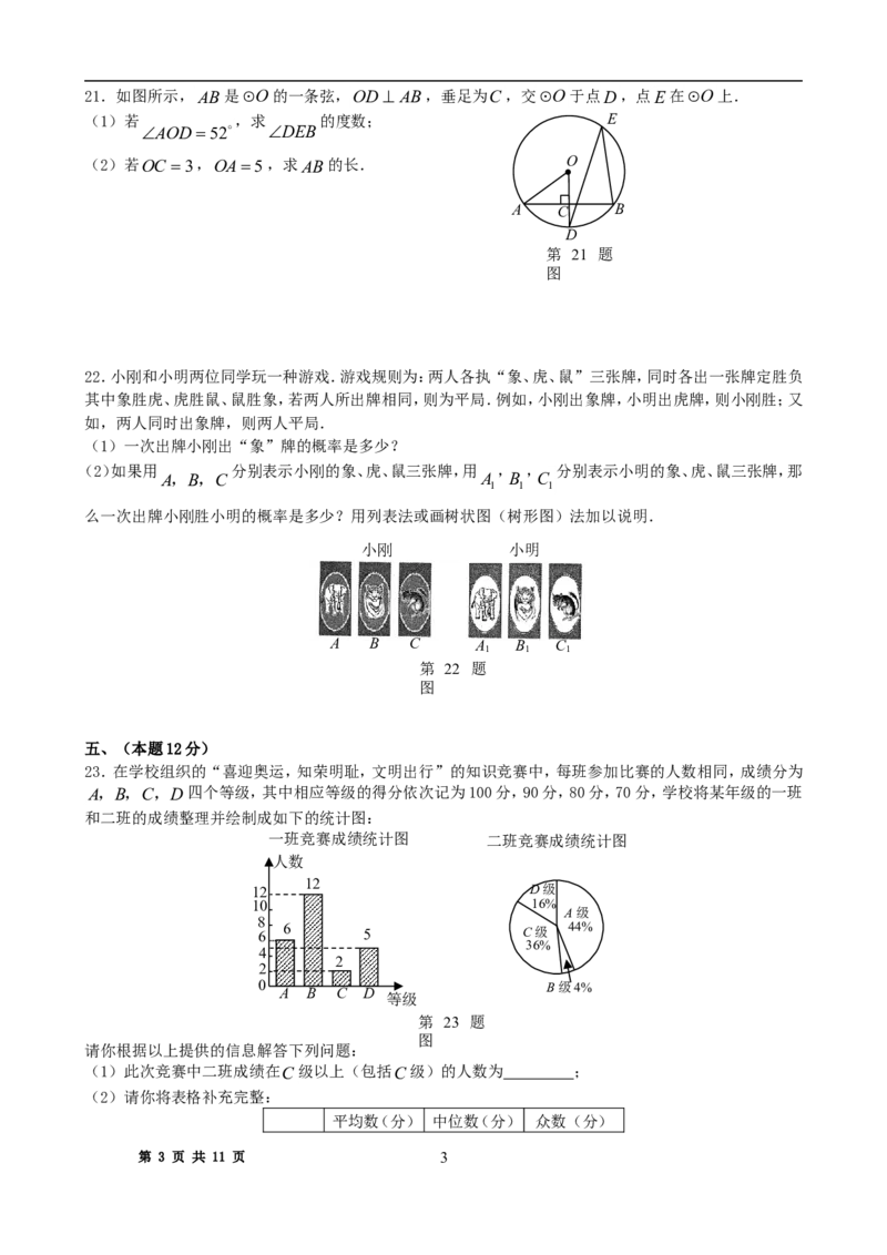 2008年辽宁省沈阳市中考数学试题及答案_中考真题_2.数学中考真题2015-2024年_地区卷_辽宁省_辽宁数学_辽宁数学_沈阳数学08-22
