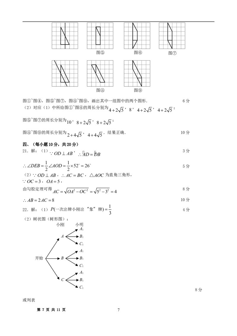 2008年辽宁省沈阳市中考数学试题及答案_中考真题_2.数学中考真题2015-2024年_地区卷_辽宁省_辽宁数学_辽宁数学_沈阳数学08-22