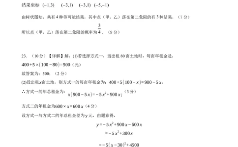 数学（参考答案及评分标准）_2数学总复习_赠送：2024中考模拟题数学_押题预测_2024年中考押题预测卷01（河北卷）-数学（含考试版、全解全析、参考答案、答题卡）