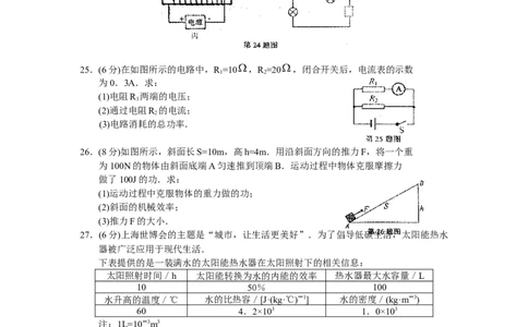 2010年苏州市中考物理试题及答案(word版)_中考真题_4.物理中考真题2015-2024年_地区卷_江苏省_苏州物理08-22