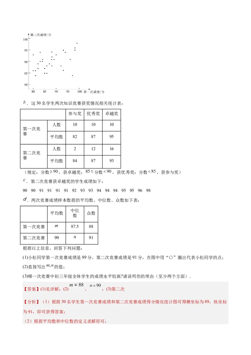 数学（全解全析）_2数学总复习_赠送：2024中考模拟题数学_二模_数学（北京卷）-：2024年中考第二次模拟考试