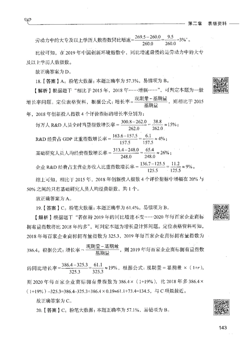 10资料分析（答案）_26吉林考备考资料包_11省考刷题包_04决战行测5000题_行测5000题2021年7月版次