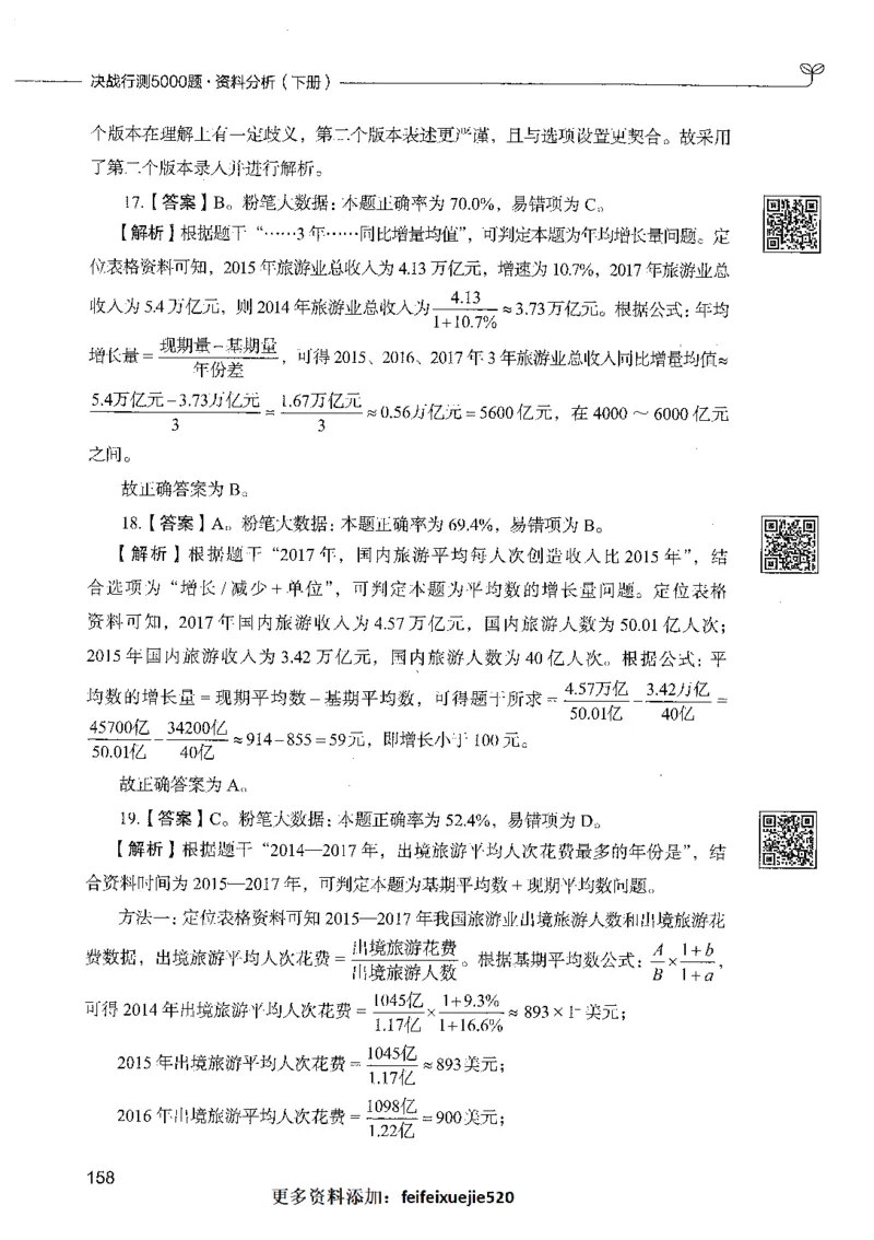 10资料分析（答案）_26吉林考备考资料包_11省考刷题包_04决战行测5000题_行测5000题2021年7月版次