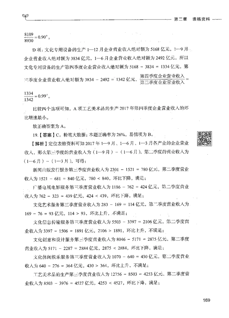 10资料分析（答案）_26吉林考备考资料包_11省考刷题包_04决战行测5000题_行测5000题2021年7月版次