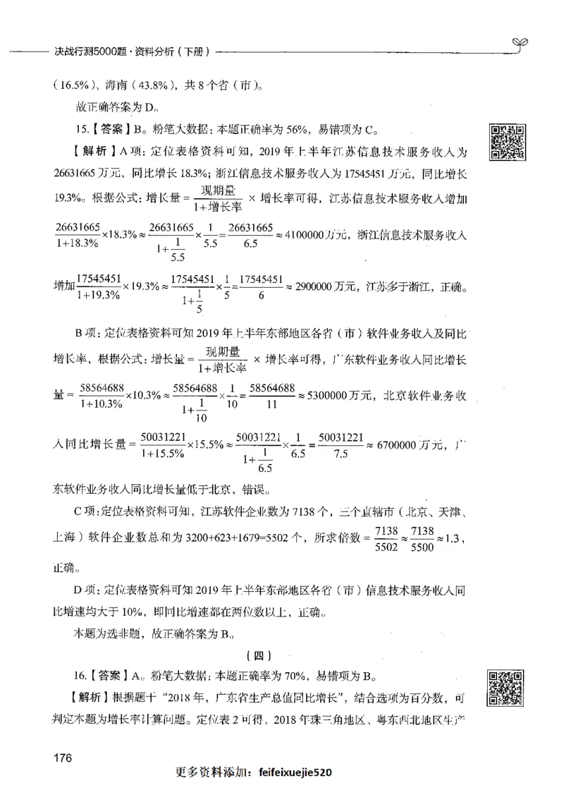 10资料分析（答案）_26吉林考备考资料包_11省考刷题包_04决战行测5000题_行测5000题2021年7月版次