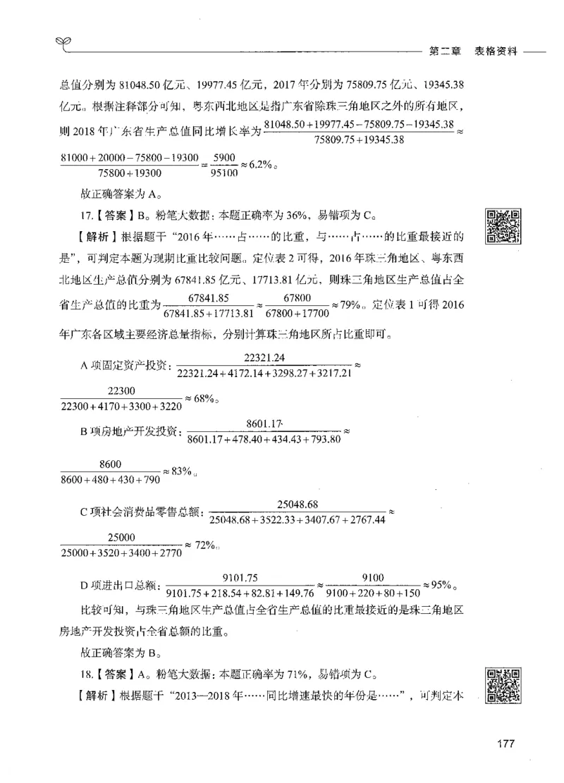 10资料分析（答案）_26吉林考备考资料包_11省考刷题包_04决战行测5000题_行测5000题2021年7月版次