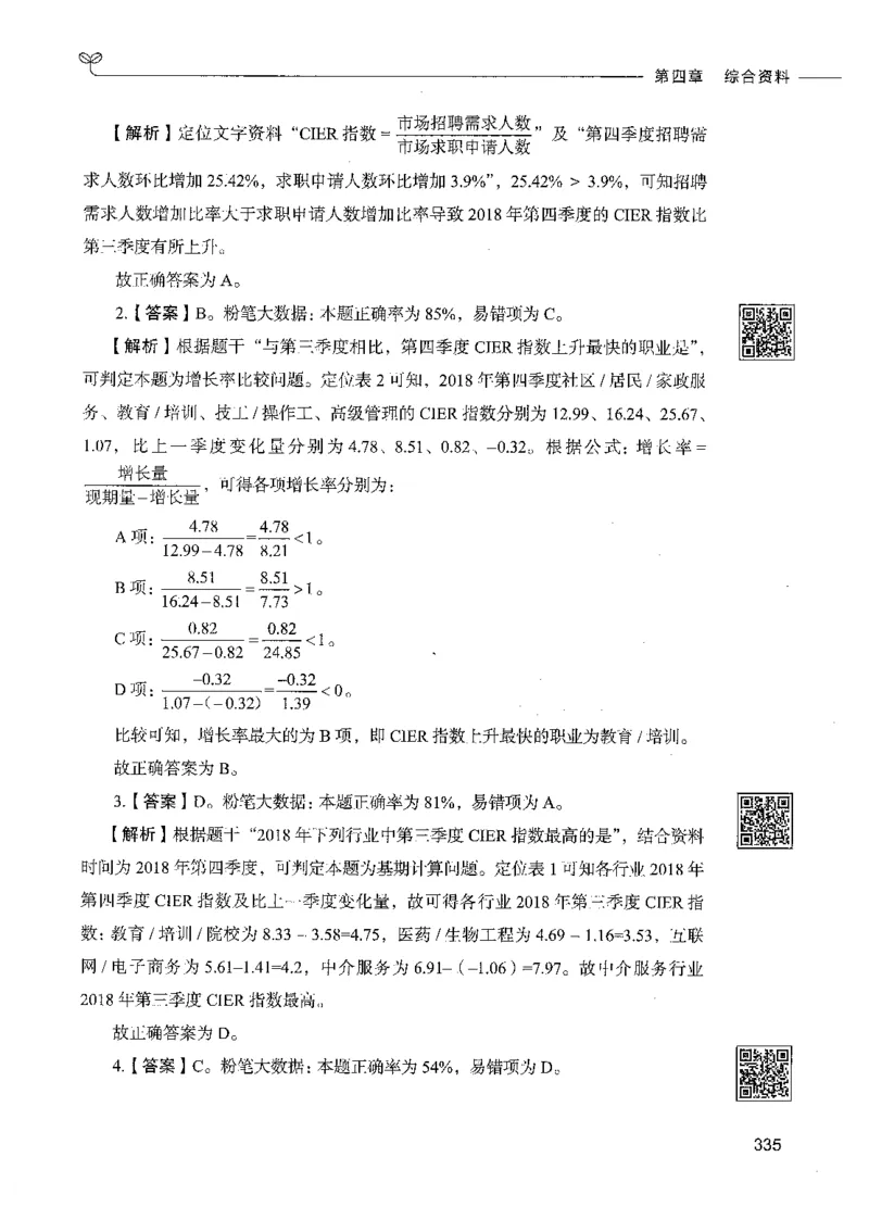 10资料分析（答案）_26吉林考备考资料包_11省考刷题包_04决战行测5000题_行测5000题2021年7月版次