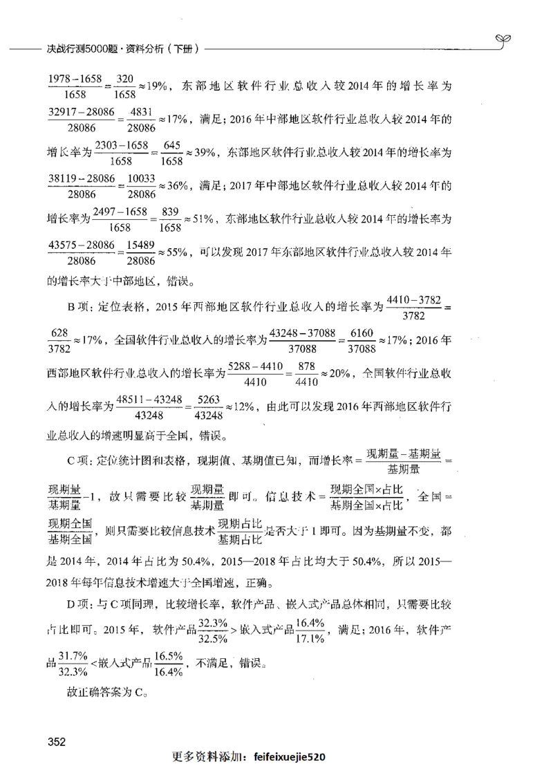 10资料分析（答案）_26吉林考备考资料包_11省考刷题包_04决战行测5000题_行测5000题2021年7月版次