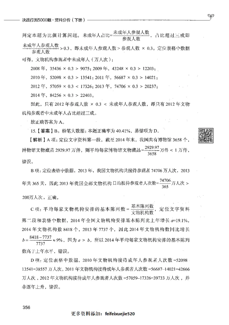 10资料分析（答案）_26吉林考备考资料包_11省考刷题包_04决战行测5000题_行测5000题2021年7月版次