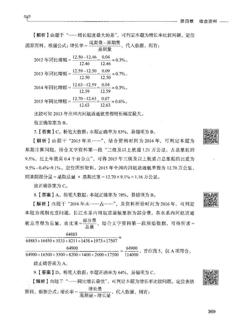 10资料分析（答案）_26吉林考备考资料包_11省考刷题包_04决战行测5000题_行测5000题2021年7月版次