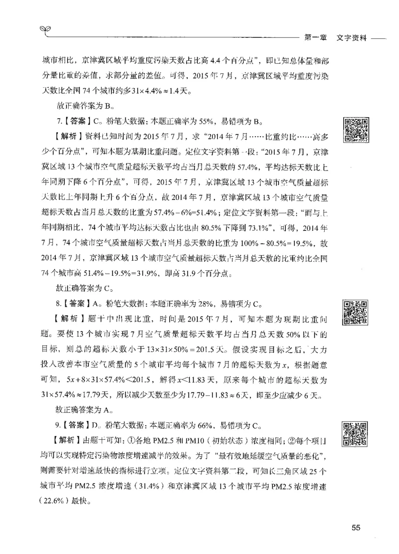 10资料分析（答案）_26吉林考备考资料包_11省考刷题包_04决战行测5000题_行测5000题2021年7月版次