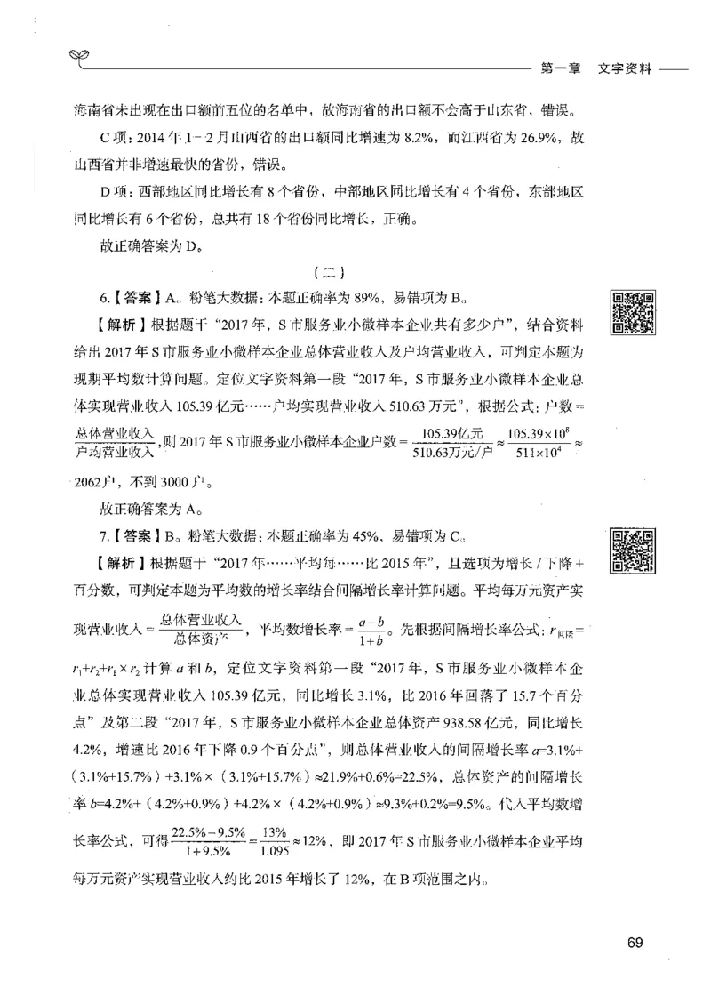 10资料分析（答案）_26吉林考备考资料包_11省考刷题包_04决战行测5000题_行测5000题2021年7月版次