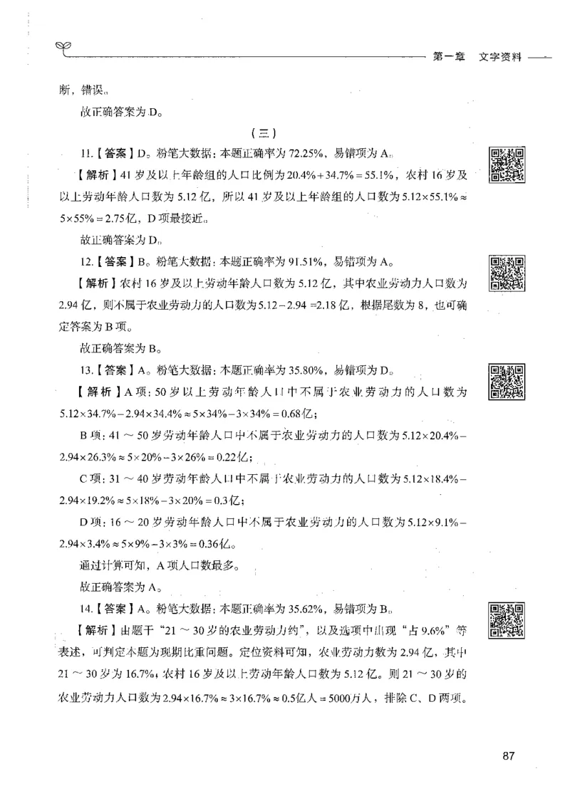 10资料分析（答案）_26吉林考备考资料包_11省考刷题包_04决战行测5000题_行测5000题2021年7月版次