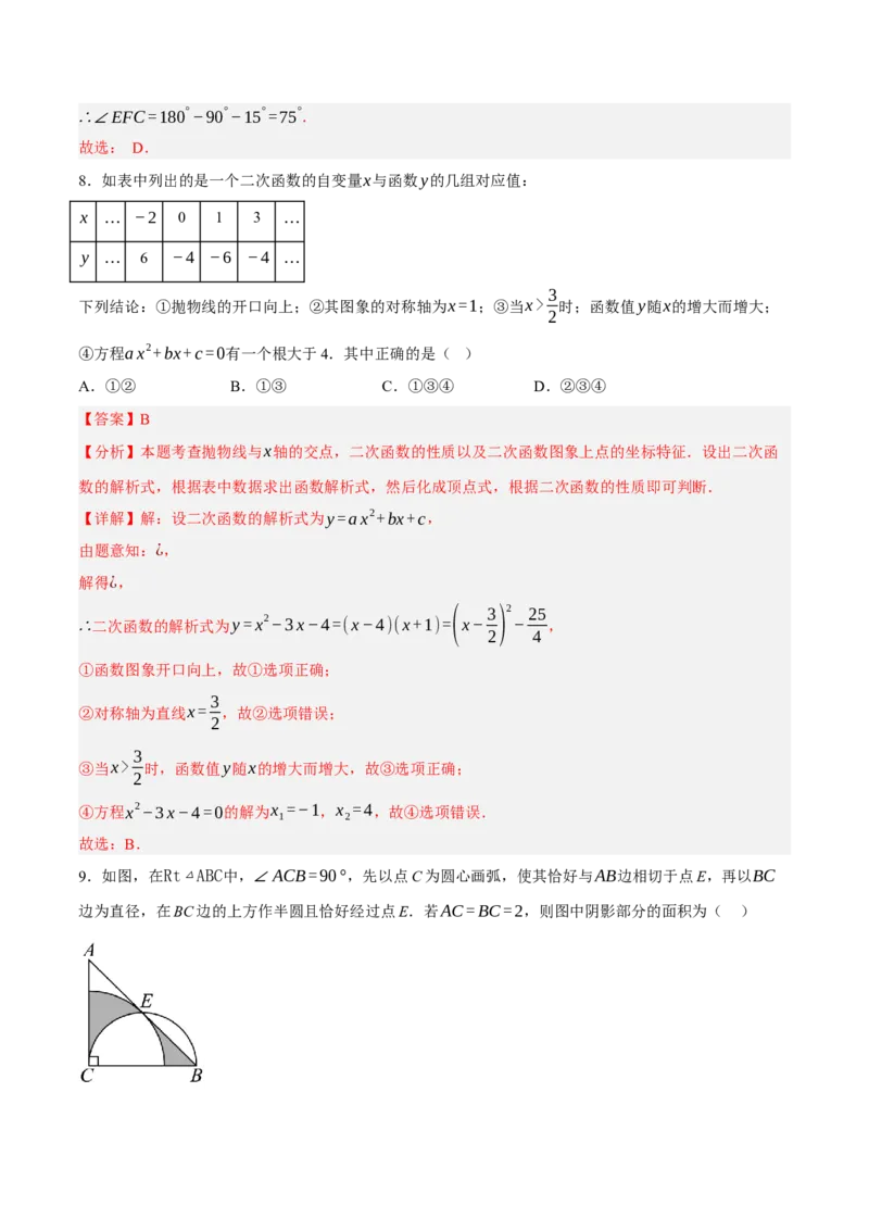 数学（全解全析）_2数学总复习_赠送：2024中考模拟题数学_押题预测_2024年中考押题预测卷02（山西卷）-数学（含考试版、全解全析、参考答案、答题卡）