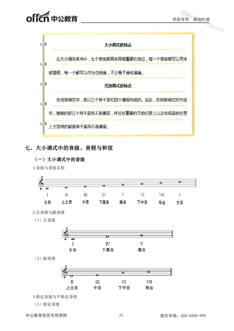 学科知识与教学能力-高中音乐讲义414页_教资_33教资笔试历年真题汇总（科一+科二+科三）_科三真题_02高中科三各科电子资料包合集_音乐（资料文档）_高中音乐