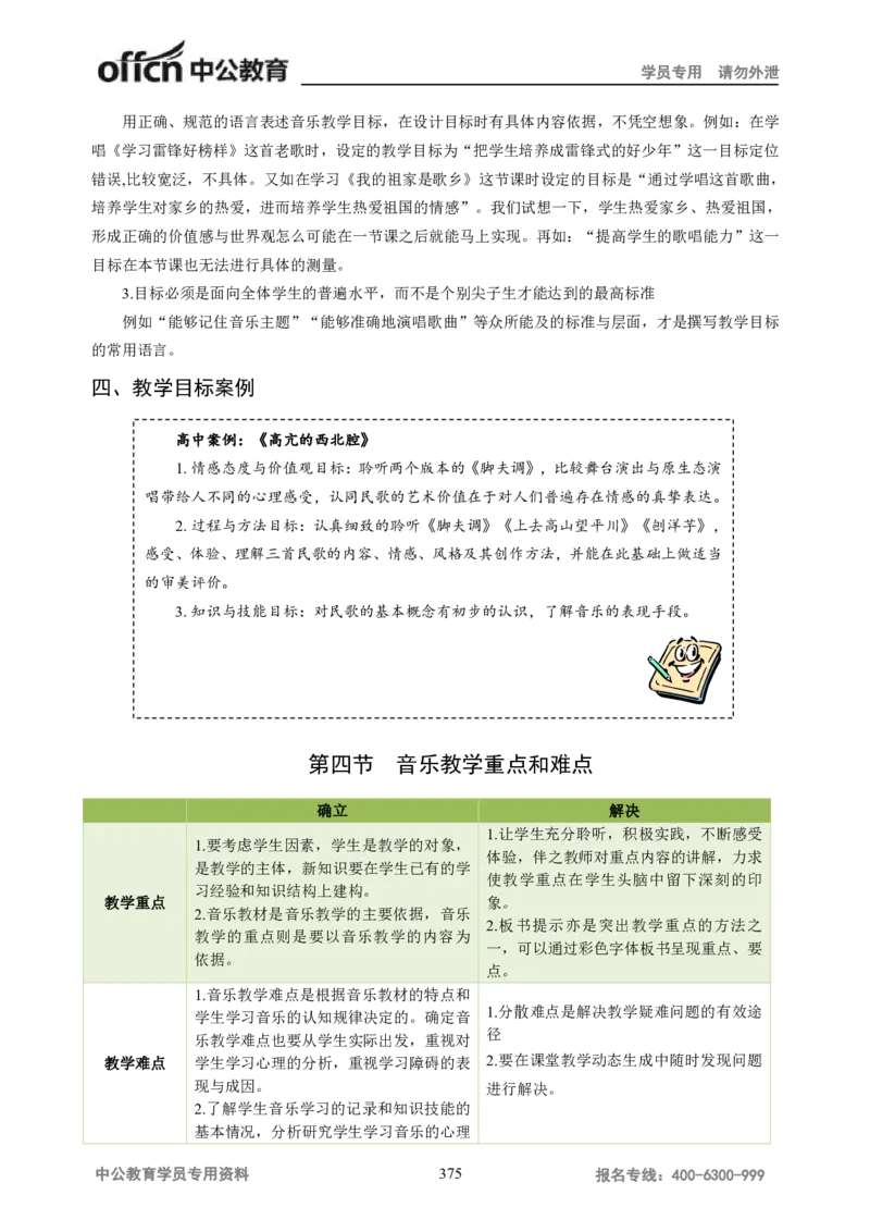 学科知识与教学能力-高中音乐讲义414页_教资_33教资笔试历年真题汇总（科一+科二+科三）_科三真题_02高中科三各科电子资料包合集_音乐（资料文档）_高中音乐