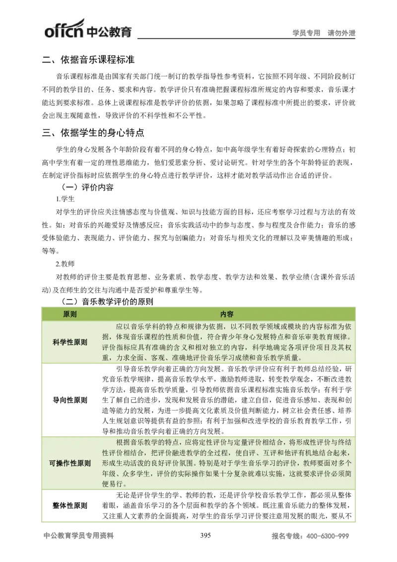 学科知识与教学能力-高中音乐讲义414页_教资_33教资笔试历年真题汇总（科一+科二+科三）_科三真题_02高中科三各科电子资料包合集_音乐（资料文档）_高中音乐