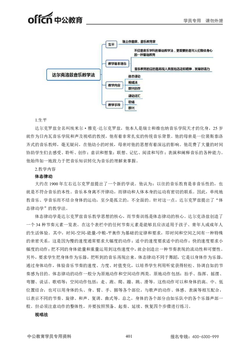 学科知识与教学能力-高中音乐讲义414页_教资_33教资笔试历年真题汇总（科一+科二+科三）_科三真题_02高中科三各科电子资料包合集_音乐（资料文档）_高中音乐