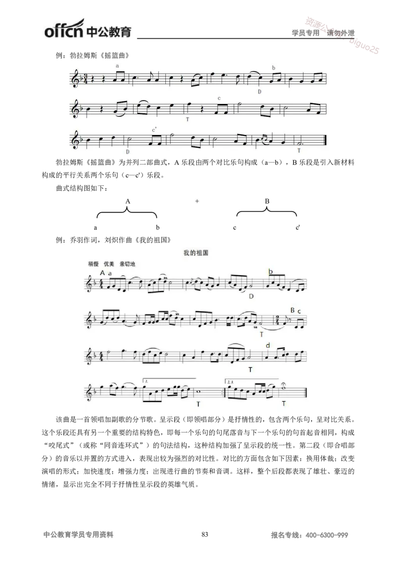 学科知识与教学能力-高中音乐讲义414页_教资_33教资笔试历年真题汇总（科一+科二+科三）_科三真题_02高中科三各科电子资料包合集_音乐（资料文档）_高中音乐