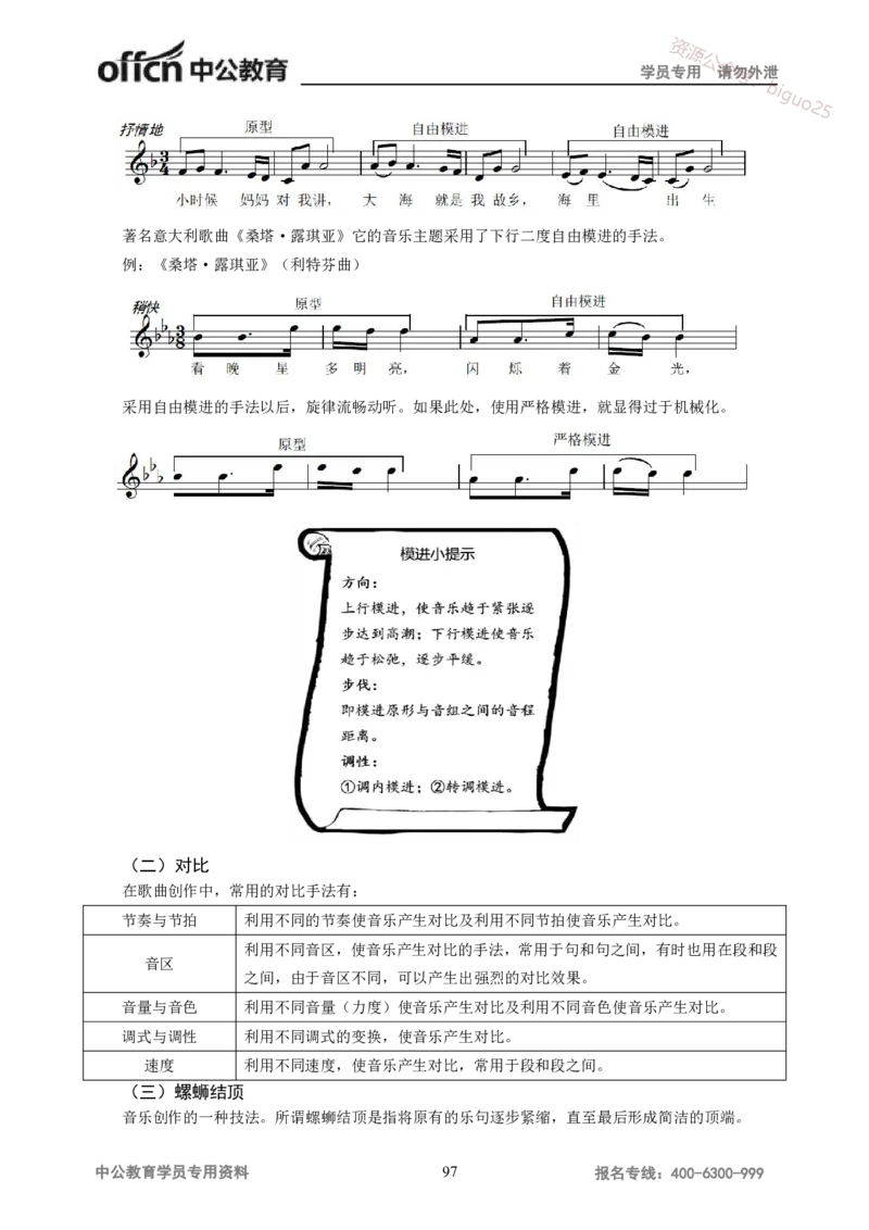 学科知识与教学能力-高中音乐讲义414页_教资_33教资笔试历年真题汇总（科一+科二+科三）_科三真题_02高中科三各科电子资料包合集_音乐（资料文档）_高中音乐