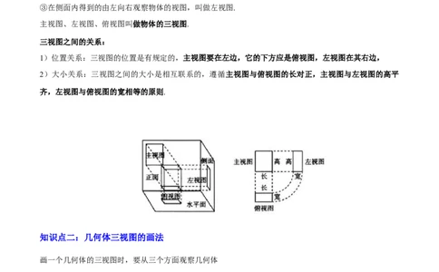 专题18投影与视图（2大模块知识梳理+8个考点+3个易错点）（原卷版）_2数学总复习_2025中考复习资料_2025年中考数学一轮知识梳理
