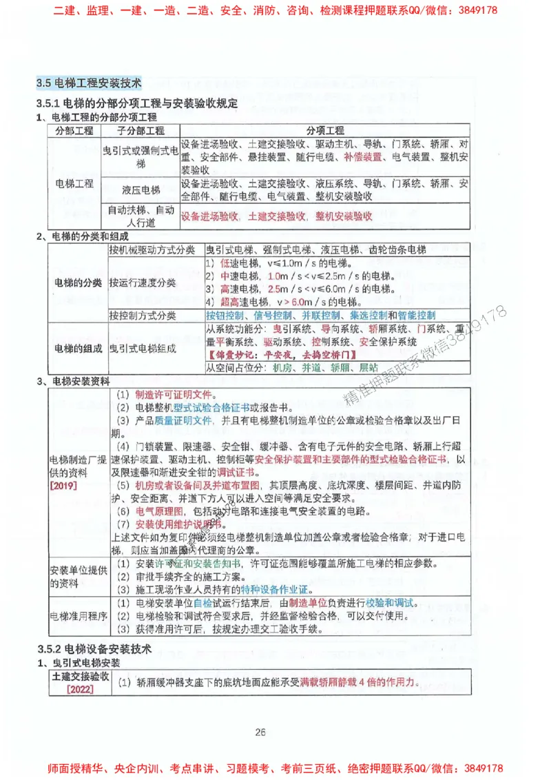 2025年一建机电-升级版学霸笔记背诵+默写_2026年一级建造师_2026年一建机电_2025年一建机电SVIP_01-精华文档✿电子教材✿历年真题_91-机电《升级版学霸笔记》SMR推荐