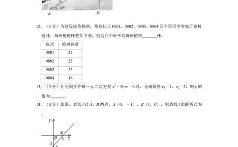 2011年湖南省株洲市中考数学试卷（学生版）_20200611_181649_中考真题_2.数学中考真题2015-2024年_地区卷_湖南省_湖南株洲卷中考数学07-22_学生版