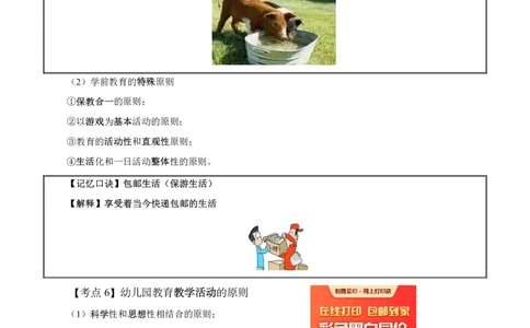 幼儿园保教知识与能力必背口诀公众号神奇喇叭_教资_25下资料合集一_01必背考点+文化素养