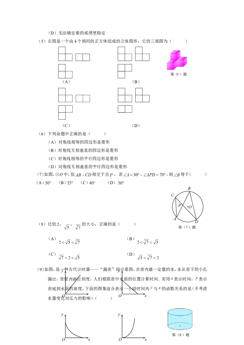 2010年天津中考数学试题及答案_中考真题_2.数学中考真题2015-2024年_地区卷_天津中考数学2008---2022年