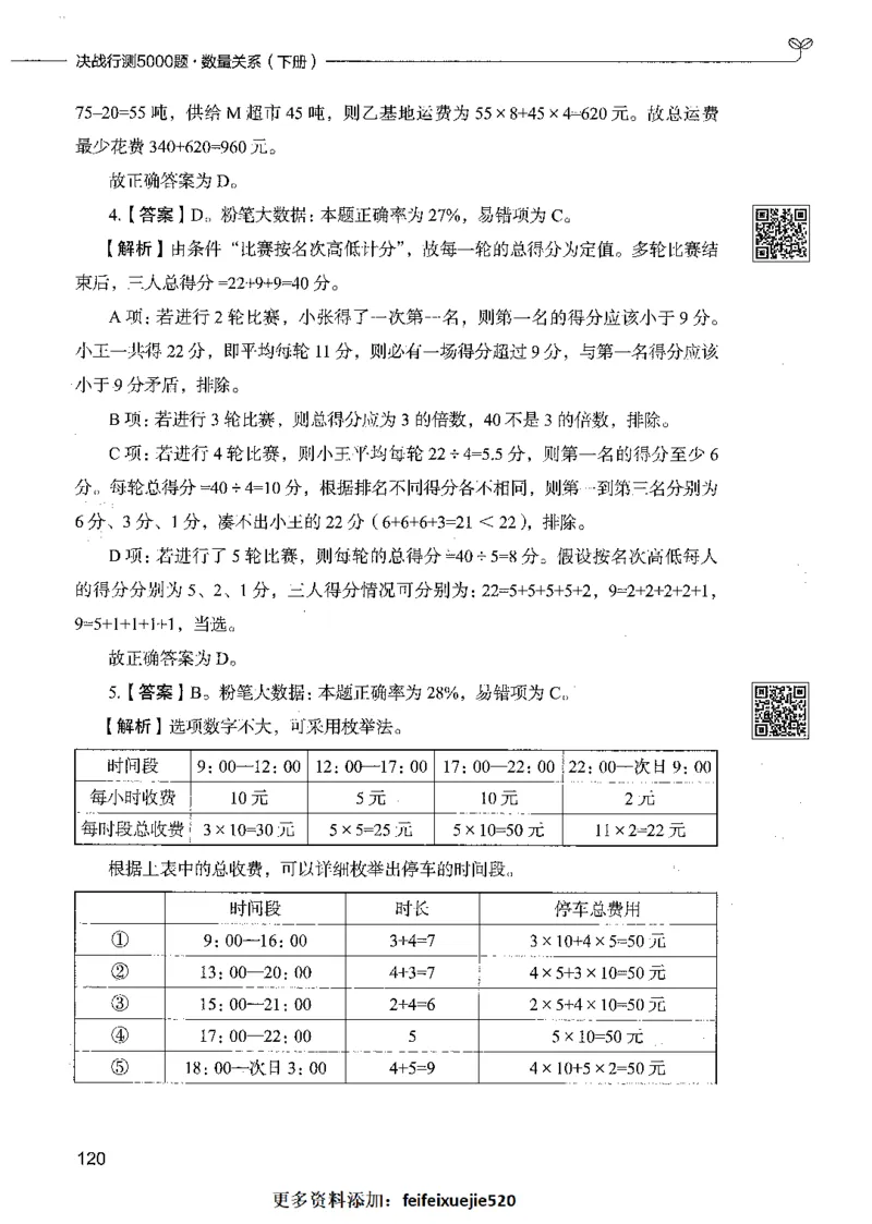 08数量关系（答案）_26吉林考备考资料包_11省考刷题包_04决战行测5000题_行测5000题2021年7月版次
