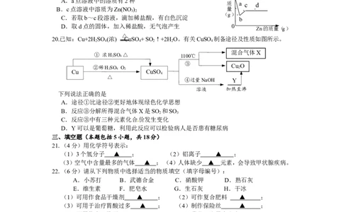 2013年江苏省镇江市中考化学试卷及答案_中考真题_5.化学中考真题2015-2024年_地区卷_江苏省_镇江中考化学08-21