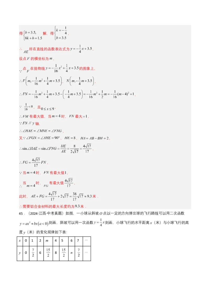 专题12二次函数（解析版）_2数学总复习_2025中考复习资料_备战2025年中考数学真题题源解密（全国通用）